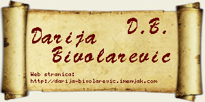 Darija Bivolarević vizit kartica